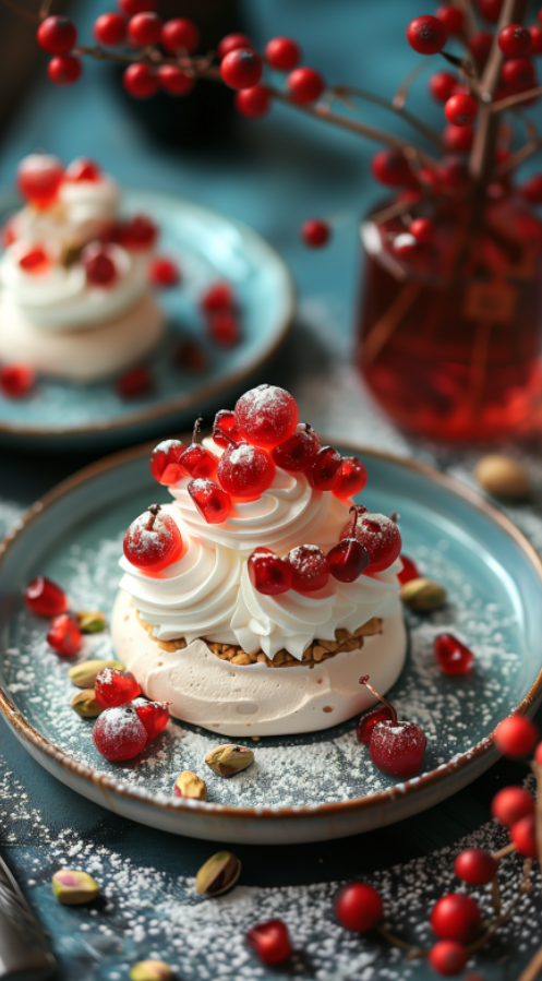 Pomegranate & Pistachio Pavlova